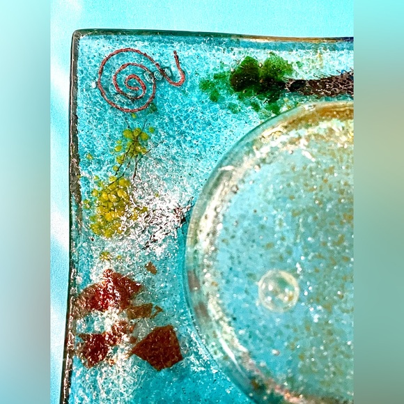 Mykonos Greece Glass Art & Keychain. Both purchased on Mykonos. 5-Star Seller! - Picture 5 of 8